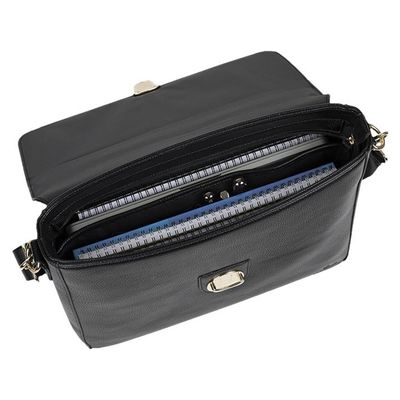 3108723263751-Oberthur Lady Bradford - Cartable rigide 2 compartiments - noir - 29 x 11,5 x 36 cm--6