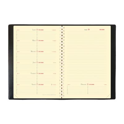 3371010448388-Agenda à spirale Soho Note 15S - 1 semaine sur 2 pages - 10 x 15 cm - rouge - Quo Vadis--1