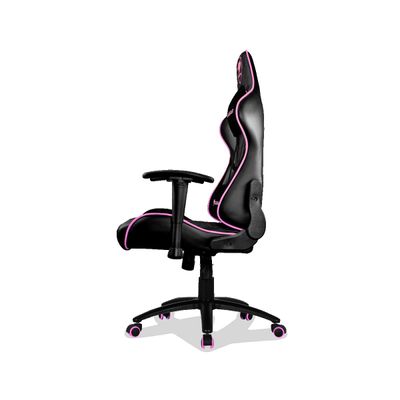 4715302442569-Fauteuil gamer Armor One - accoudoirs réglables - appui-tête intégré - noir et rose--2