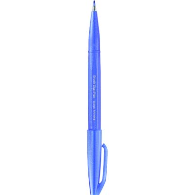 4902506365101-Pentel Sign pen - Feutre pinceau à pointe souple - indigo--0