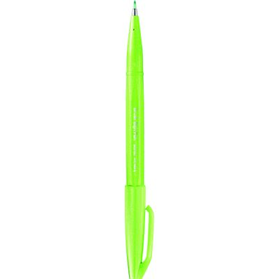 4902506365040-Pentel Sign pen - Feutre pinceau à pointe souple - vert pastel--0