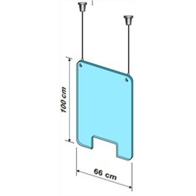 0404000015376-Exacompta - Vitre de protection à suspendre avec kit de fixation - 99 x 66 cm--0