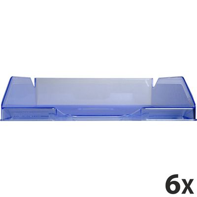 9002493013063-Exacompta COMBO - 6 Corbeilles à courrier bleu glacé--0