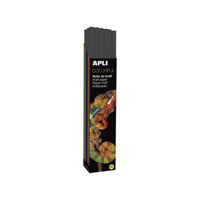 0000005809387-Apli Agipa - Papier cadeau kraft - 100 cm x 3 m - 70 g/m² - noir--0