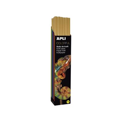 0000005809400-Apli Agipa - Papier cadeau kraft - 100 cm x 3 m - 70 g/m² - orange--0