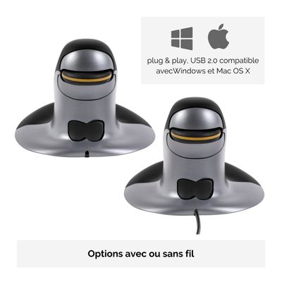 0043859735938-Fellowes - Souris sans fil verticale ambidextre - Medium--3