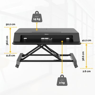 0043859753529-Fellowes Lotus LT - Station de travail assis-debout - noir--2