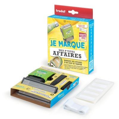 9010035574071-Trodat – Tampon pour marquer les affaires des enfants + étiquettes adhésives et bande thermocollante (à co--1