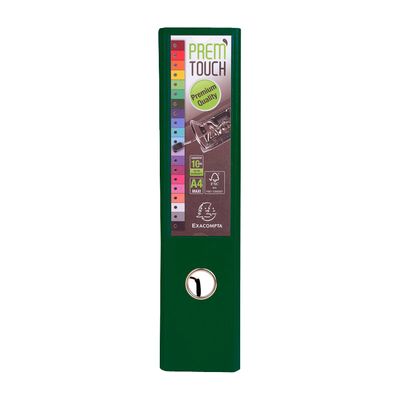 0404000050131-Exacompta Prem'Touch - Classeur à levier - Dos 80 mm - A4 Maxi - pour 715 feuilles - vert foncé--1