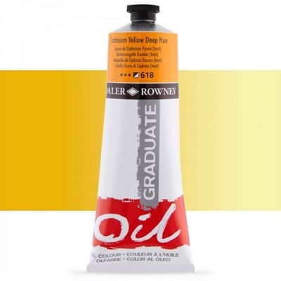 50807871-Daler-Rowney Graduate 618 - Peinture à huile - 38 ml - jaune cadium--0