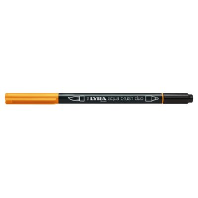 4084900608463-Lyra Aqua Brush Duo - Feutre pinceau double pointe - orange--0