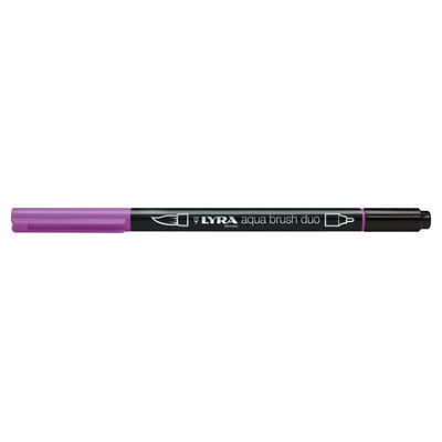 4084900608869-Lyra Aqua Brush Duo - Feutre pinceau double pointe - violet rouge--0