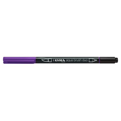 4084900603673-Lyra Aqua Brush Duo - Feutre pinceau double pointe - violet bleu--0