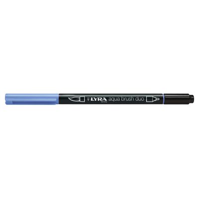 4084900609064-Lyra Aqua Brush Duo - Feutre pinceau double pointe - bleu émail--0