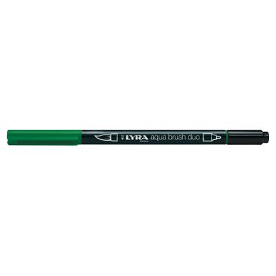 4084900609347-Lyra Aqua Brush Duo - Feutre pinceau double pointe - vert minéral--0