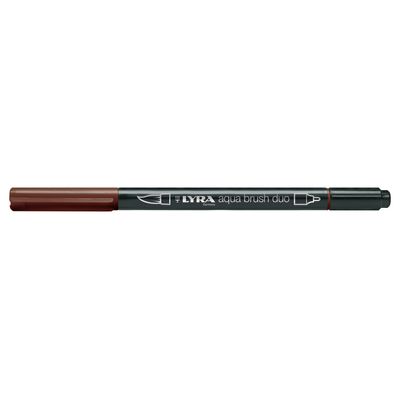 0000006016265-Lyra Aqua Brush Duo - Feutre pinceau double pointe - sépia foncé--0