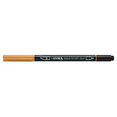 4084900603796-Lyra Aqua Brush Duo - Feutre pinceau double pointe - ocre brune--0