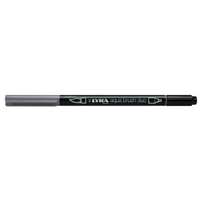 4084900609866-Lyra Aqua Brush Duo - Feutre pinceau double pointe - gris argent froid--0
