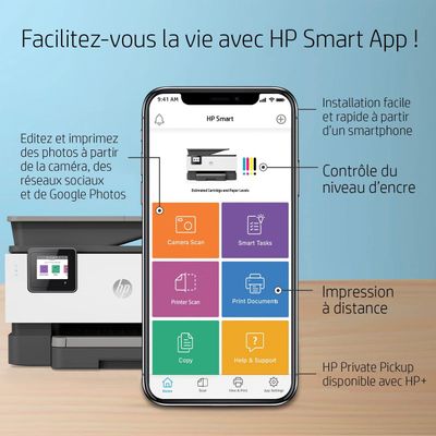 195161213915-HP Officejet Pro 9012E All-in-One - imprimante multifonction jet d'encre couleur A4 - Wifi, éligible In--5
