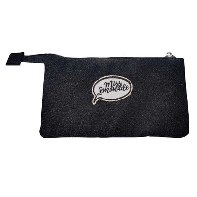 5600446638680-Trousse rectangulaire MISS LEMONADE 1 compartiment -Sparkly noir - Kid'Abord--0