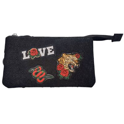 5600446638680-Trousse rectangulaire MISS LEMONADE 1 compartiment -Sparkly noir - Kid'Abord--1