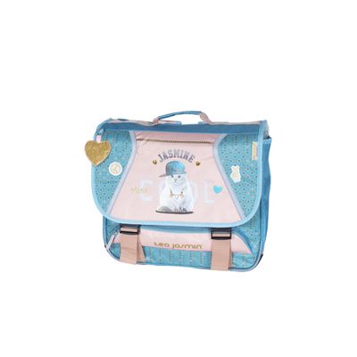 3661507223384-Cartable TEO JASMIN Mood 38 cm - 2 compartiments - rose/bleu - Kid'Abord--0