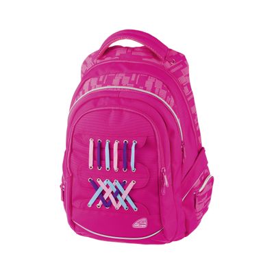 9002638218513-Walker Fame - Sac à dos Lacets rose - 2 compartiments - Carpentras--0