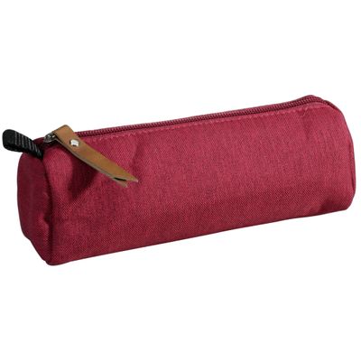 3173742244524-Trousse ronde School 1 compartiment - bordeaux - PET recyclé - Carpentras--0