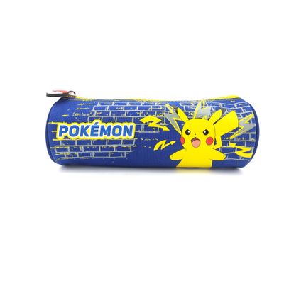 3700516280015-Trousse ronde Pokemon - 1 compartiment - bleu marine - Bagtrotter--0