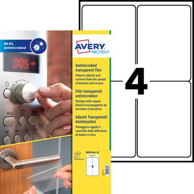 5014702143274-Avery - 40 Films Antimicrobiens - 139 x 99,1mm - adhésif permanent--0