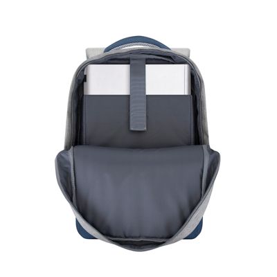 4260403578292-RIVACASE Prater - Sac à dos connecté pour ordinateur portable 15,6" - gris/bleu nuit--10