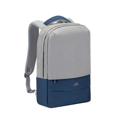 4260403578292-RIVACASE Prater - Sac à dos connecté pour ordinateur portable 15,6" - gris/bleu nuit--0
