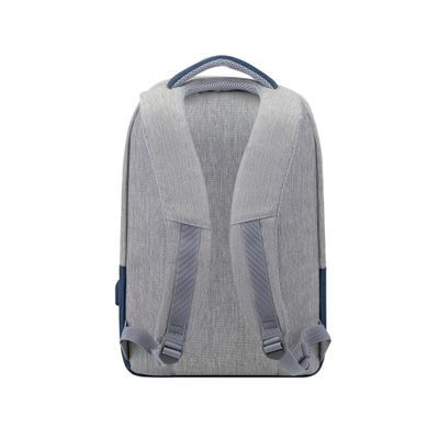 4260403578292-RIVACASE Prater - Sac à dos connecté pour ordinateur portable 15,6" - gris/bleu nuit--2