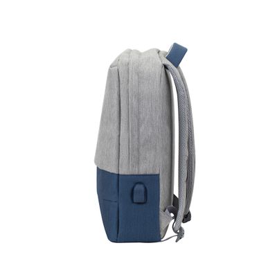 4260403578292-RIVACASE Prater - Sac à dos connecté pour ordinateur portable 15,6" - gris/bleu nuit--3