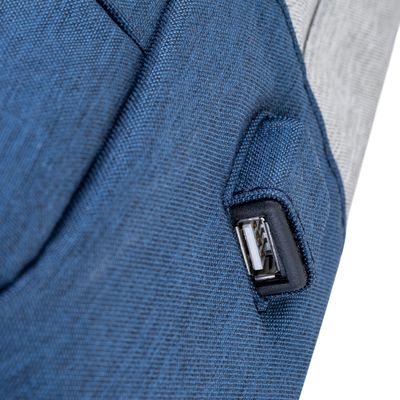 4260403578292-RIVACASE Prater - Sac à dos connecté pour ordinateur portable 15,6" - gris/bleu nuit--7