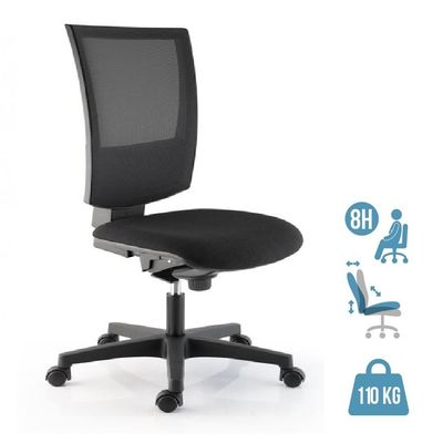 3660916012398-Fauteuil de bureau KILIMA - accoudoirs en option* - noir--0