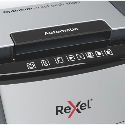 5028252613880-Rexel Optimum Auto+ 100M - destructeur de documents coupe croisée microparticules - 100 feuilles - Cor--4
