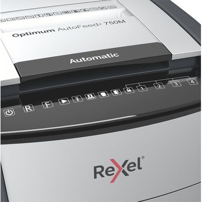 5028252613989-Rexel Optimum Auto+ 750M - destructeur de documents coupe croisée microparticules - 750 feuilles - Cor--4