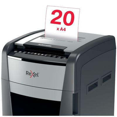 5028252613972-Rexel Optimum Auto+ 750X - destructeur de documents coupe croisée - 750 feuilles - Corbeille 140 litre--4