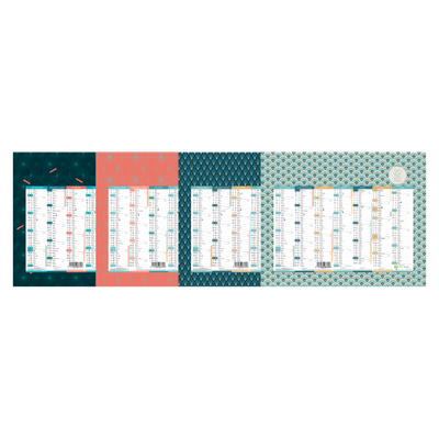 3147280087608-Lecas Graphics - Calendrier 7 mois par face - 27 x 21 cm - disponible dans différents modèles--0