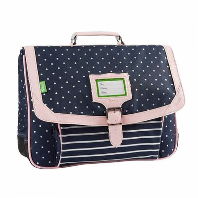 404000113614-Cartable Tann's 38 cm - 2 compartiments - Jade pois--0