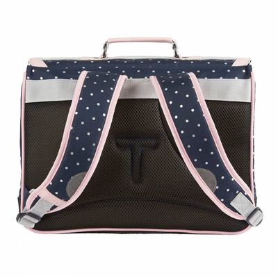 404000113614-Cartable Tann's 38 cm - 2 compartiments - Jade pois--1