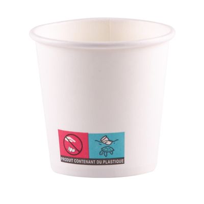 3700701900070-ISAP - 50 Gobelets carton kraft - Taille 6.2 cm - hauteur 6 cm - 12 cl - jetable--0