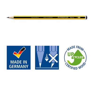 4007817080351-STAEDTLER Noris 120 - 12 Crayons à papier - HB - avec gomme et taille-crayon - pack spécial anniversa--4
