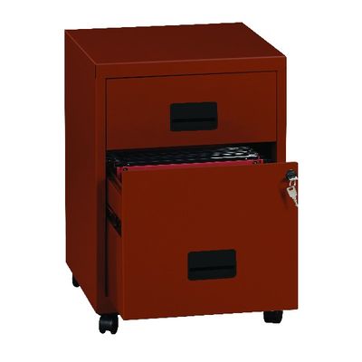 3219090950912-Caisson mobile - 2 tiroirs - terracota--0