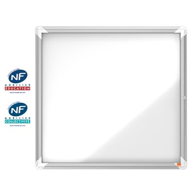 5028252064040-Nobo - Vitrine extérieure 6 A4 (709 x 668 mm) - cadre aluminium fond métal--0