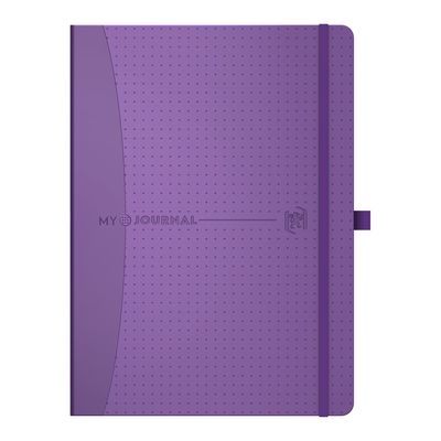 3147280107788-Agenda Oxford My Journal perpétuel - 2 jours par page - 15 x 21 cm - violet - Hamelin--0