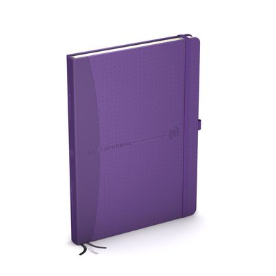 3147280107788-Agenda Oxford My Journal perpétuel - 2 jours par page - 15 x 21 cm - violet - Hamelin--1