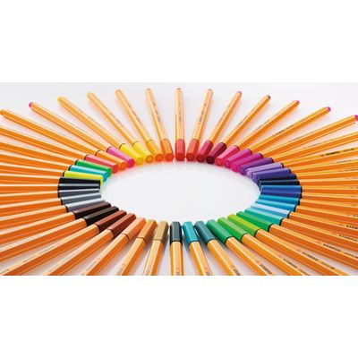 4006381495066-STABILO Point 88 - 15 Feutres fins - 0.4 mm - couleurs pastels assorties--1