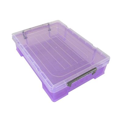 3219090501213-Pierre Henry - Boîte de rangement 5,9L - violet-Angle droit-0